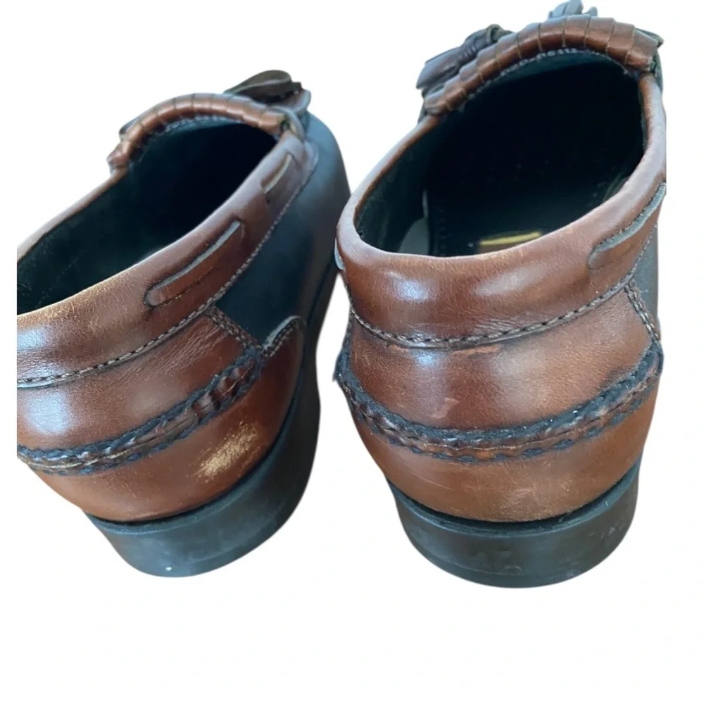 Johnston & Murphy Aragon Kiltie Tassel Loafer Men's Slip on Shoes Black/Brown